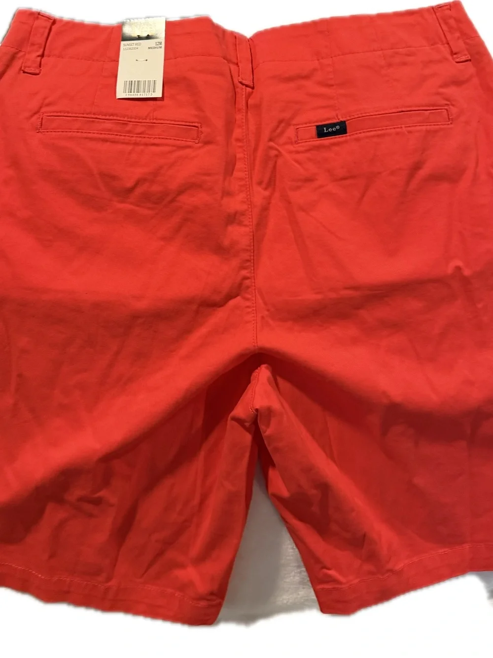 Lee Women’s Sunset Red Bright (Coral)Flat Front Shorts